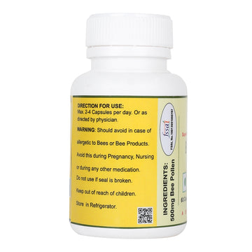Bee Pollen Capsule 500mg – Immunity & Energy Booster | Super Bee